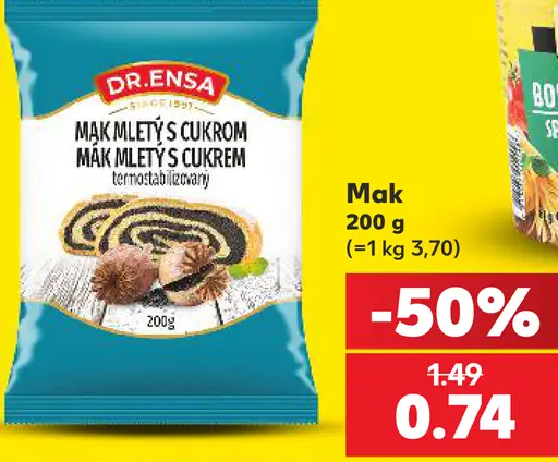 Dr. Ensa Mletý mak s cukrom