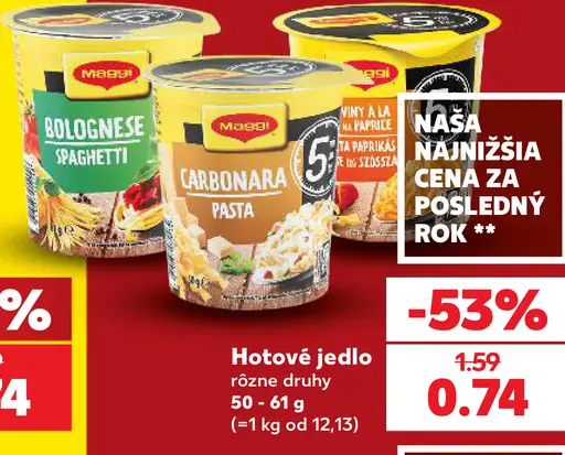 Maggi Hotové jedlo rôzne druhy