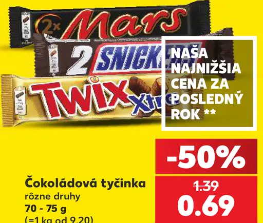 Twix čokoládová tyčinka