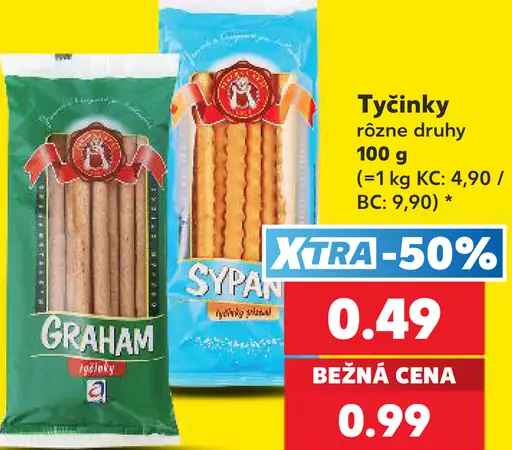 Slovakia tyčinky – Graham, syrové, rôzne druhy