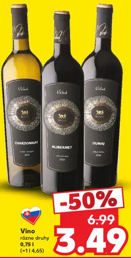 Vitis víno – Chardonnay, Alibernet, Dunaj, rôzne druhy