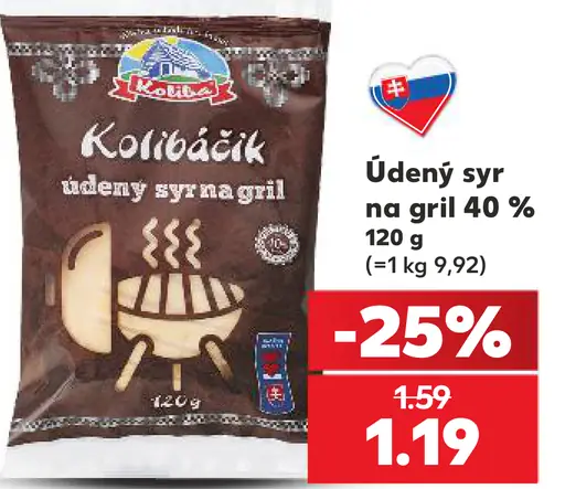 Koliba údený syr na gril, korbáčik