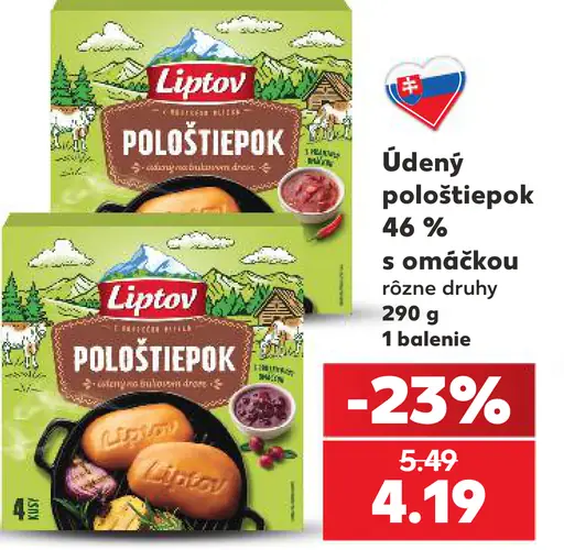 Liptov údený pološtiepok 46 % s omáčkou, rôzne druhy