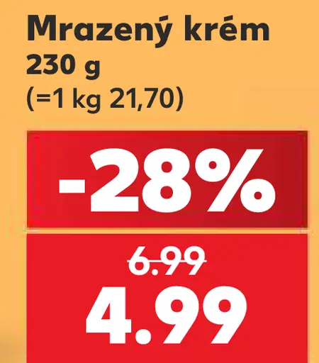 Riska mrazený smotanový krém, rôzne druhy