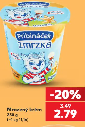 Pribináček Zmrzka vanilková