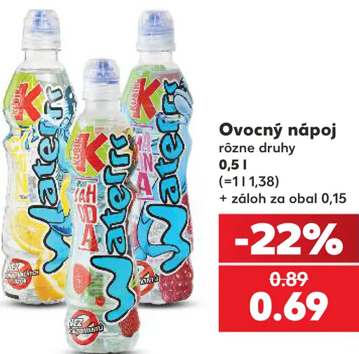 Ovocný nápoj rôzne druhy