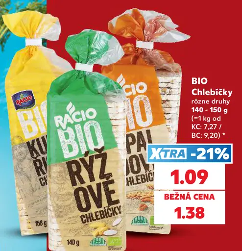 BIO Chlebíčky rôzne druhy