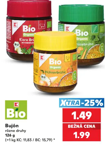 K-Bio Bio bujón, rôzne druhy