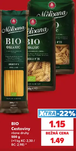 Bio cestoviny, rôzne druhy