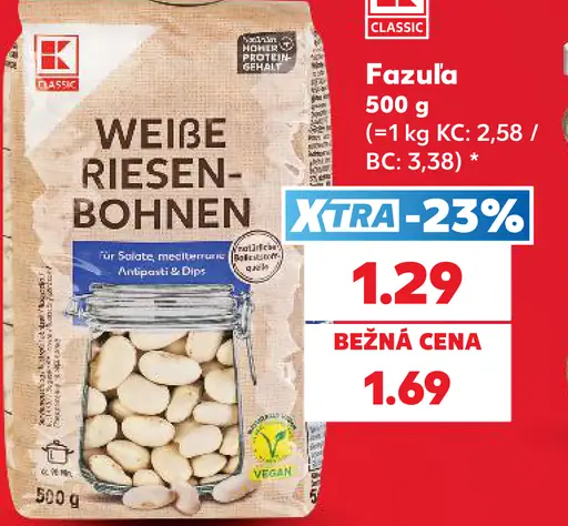 K-Classic Biela fazuľa