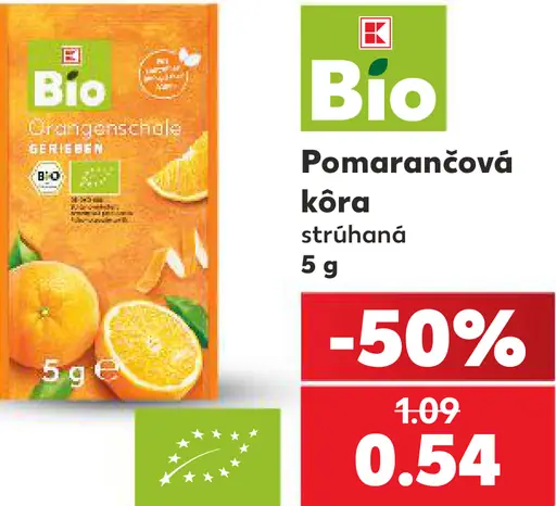 K-Bio strúhaná pomarančová kôra