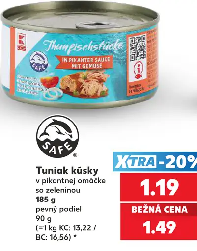K-Classic tuniak kúsky v pikantnej omáčke so zeleninou