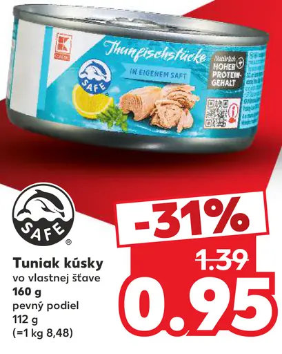K-Classic tuniak kúsky vo vlastnej šťave