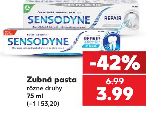 Sensodyne zubná pasta rôzne druhy