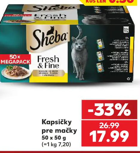 Sheba Fresh & Fine kapsičky pre mačky