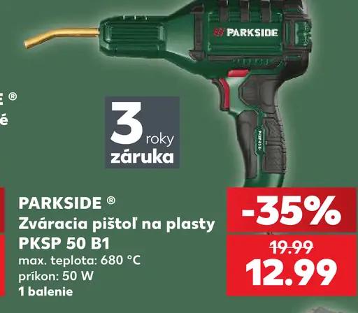 Parkside zváracia pištoľ na plasty PKP 50
