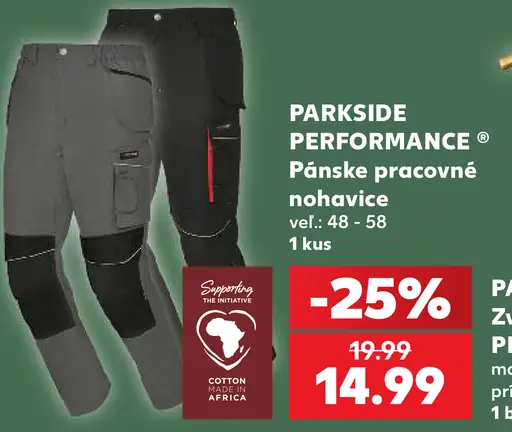 PARKSIDE PERFORMANCE Pánske pracovné nohavice