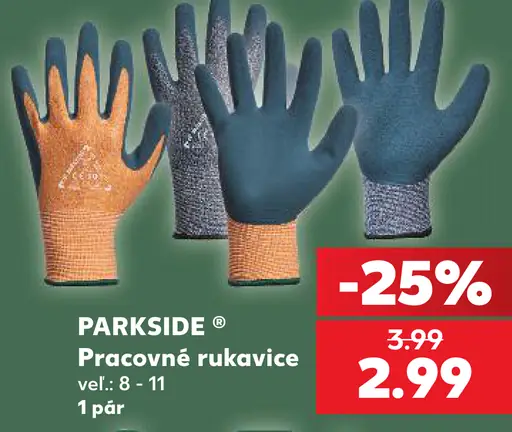 PARKSIDE Pracovné rukavice