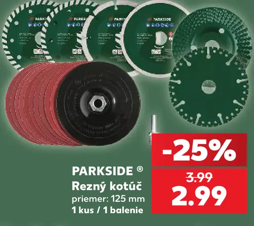 PARKSIDE rezný kotúč