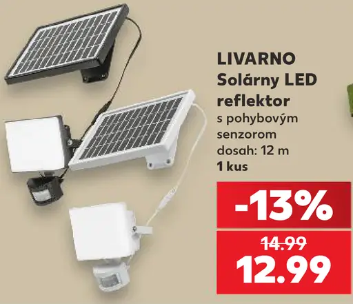 Livarno solárny LED reflektor s pohybovým senzorom