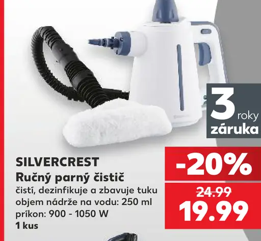 SilverCrest Ručný parný čistič