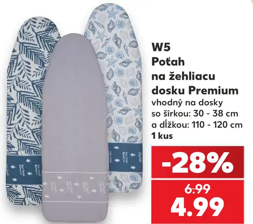 W5 poťah na žehliacu dosku Premium