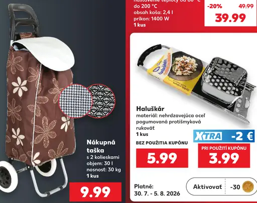 Haluškár z nehrdzavejúcej ocele s pogumovanou protišmykovou rukoväťou; cena bez použitia kupónu 5,99 €, cena pri použití kupónu…