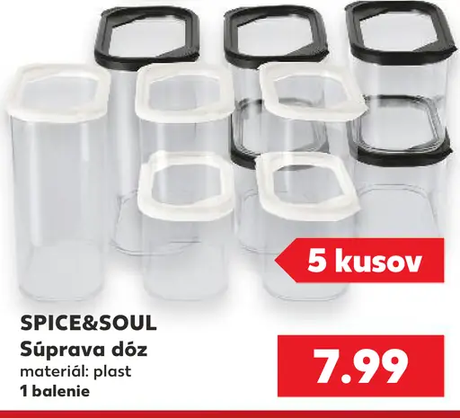 SPICE&SOUL Súprava dóz