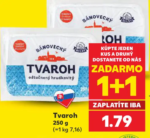 Bánovecký Tvaroh odtučnený hrudkovitý