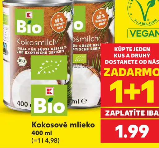 K-Bio Kokosové mlieko