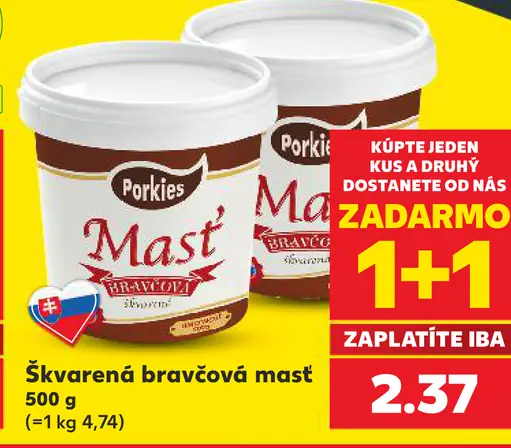 Porkies Škvarená bravčová masť