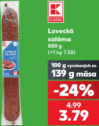 K-Classic Lovecká saláma
