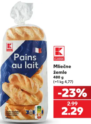 K-Classic Mliečne žemle