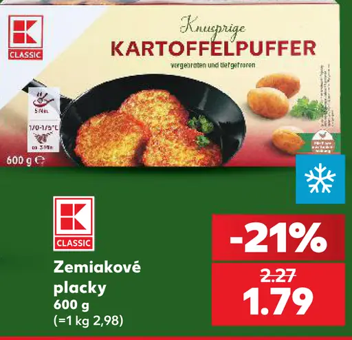 K-Classic Zemiakové placky
