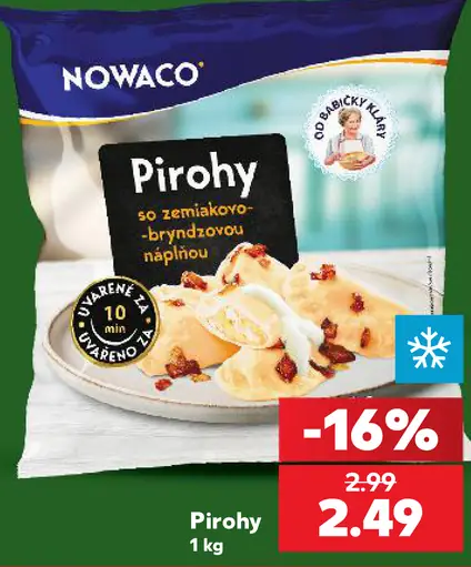 Nowaco Pirohy so zemiakovo-bryndzovou náplňou