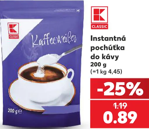 K-Classic Instantná pochúťka do kávy