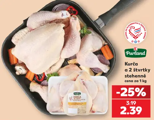 Purland kurča a 2 štvrtky stehňené