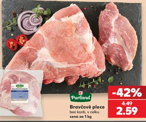 Pureland bravčové plece bez kosti, v celku