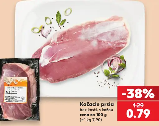 Kačacie prsia bez kosti s kožou