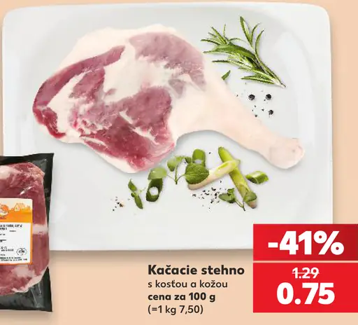 Kačacie stehná s kožou