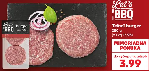 Let's BBQ Teľací burger