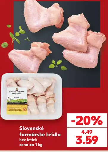 Slovenské farmárske kuracie krídla bez letiek