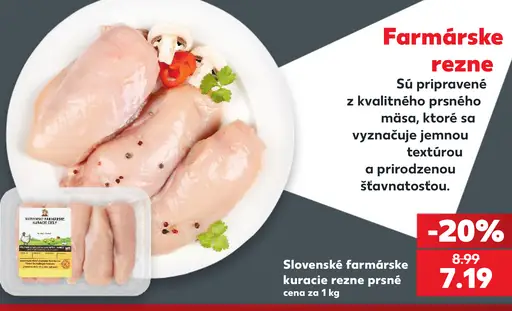 Slovenské farmárske kuracie rezne prsné