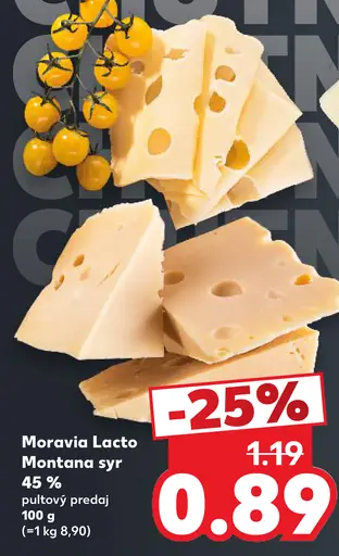 Moravia Lacto Montana syr 45 %