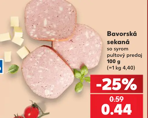 Bavorská sekaná so syrom