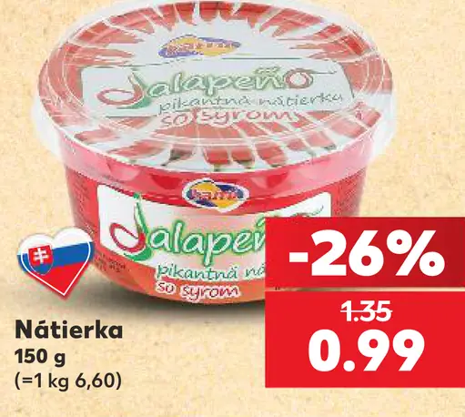 Karička pikantná nátierka