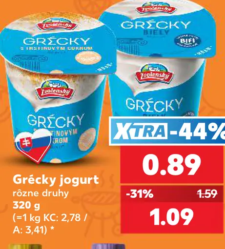 Zvolenský jogurt grécky typ