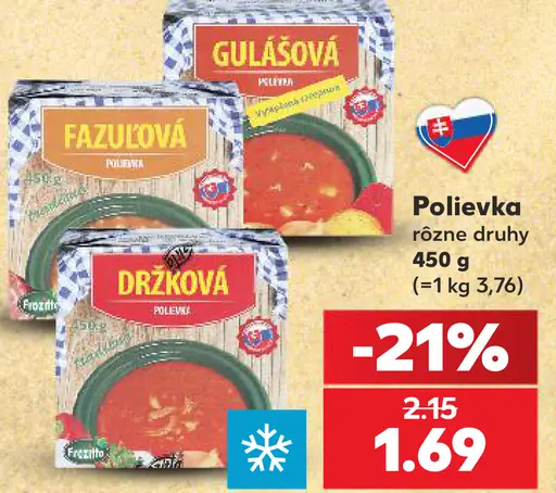 Polievka rôzne druhy
