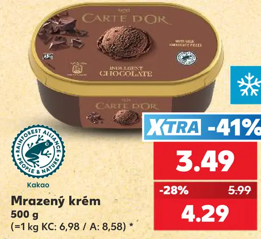 Carte d'Or Mrazený krém čokoládový