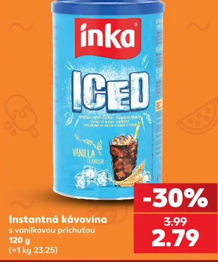Inka instantná kávovina s vanilkovou príchuťou